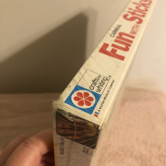 Vintage 1974 Crafts By Whiting Milton Bradley Carnival Fun With Sticks NIP - Picture 3 of 5